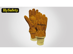 Hysafety-Feuerwehrmann-Handschuhe/peitschen lederne Arbeits-Handschuh-klassische Uhrarmband-Stulpe aus